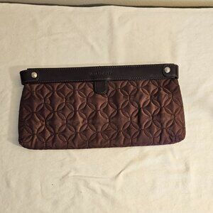 Vera Bradley Quilted Clutch Bag Burgandy